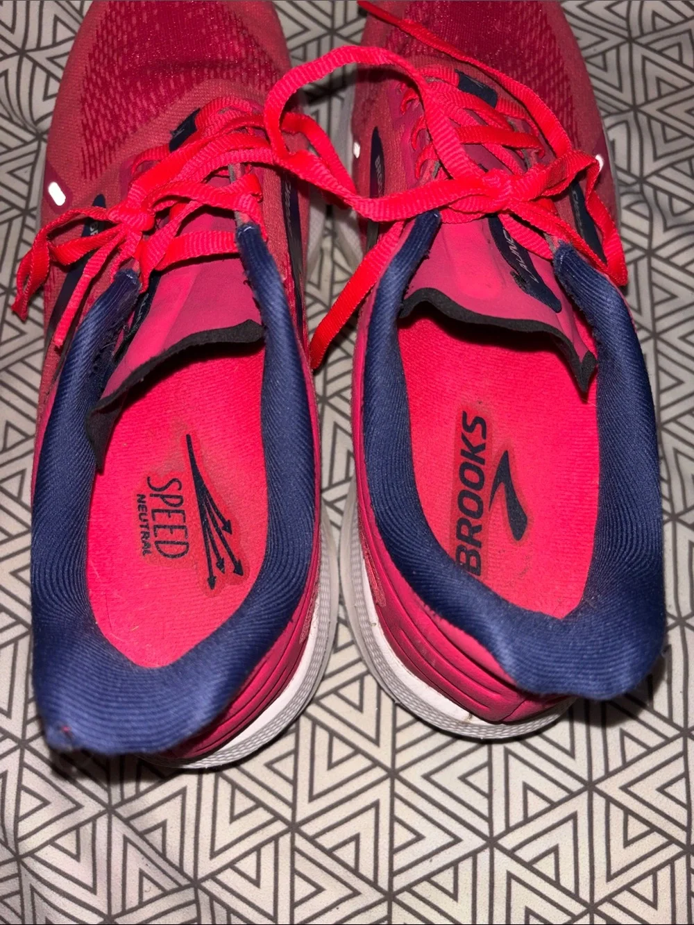 Brooks Women’s Athletic Shoes - Pink with Navy Accents